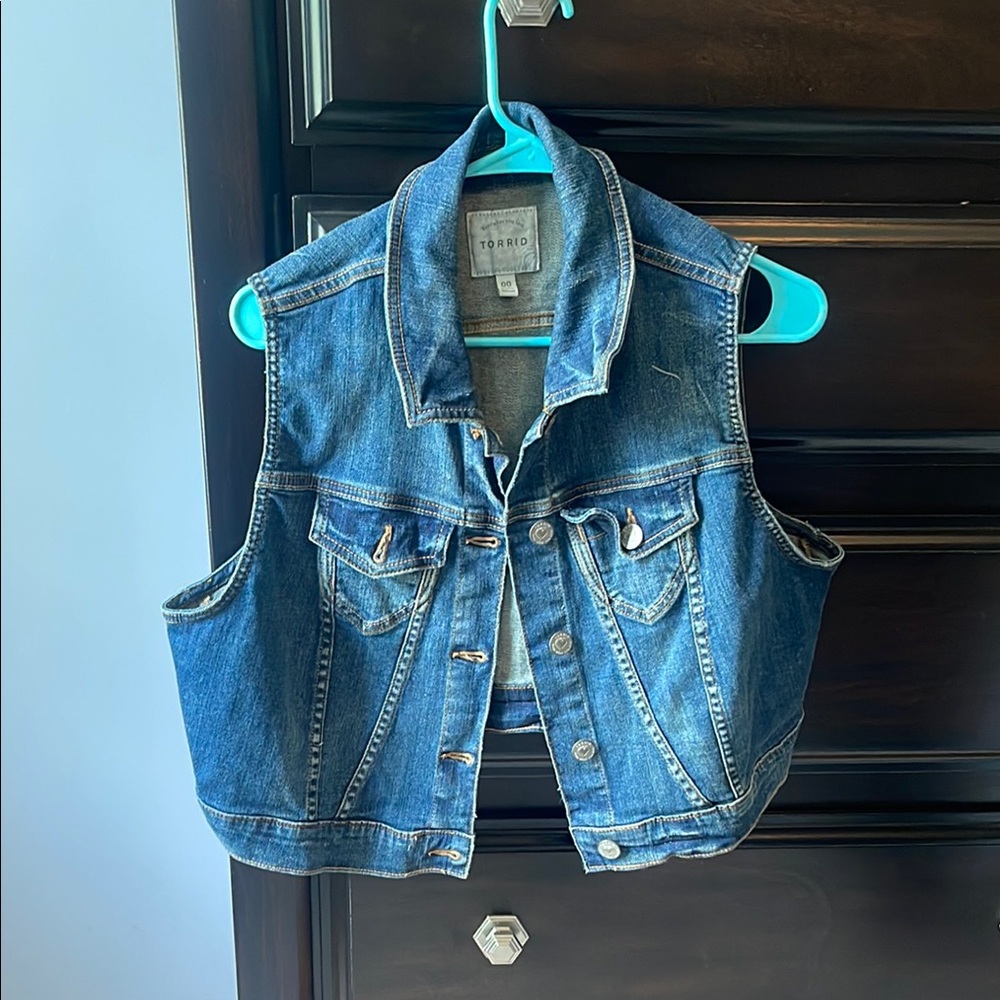 Torrid Classic Blue Denim Vest